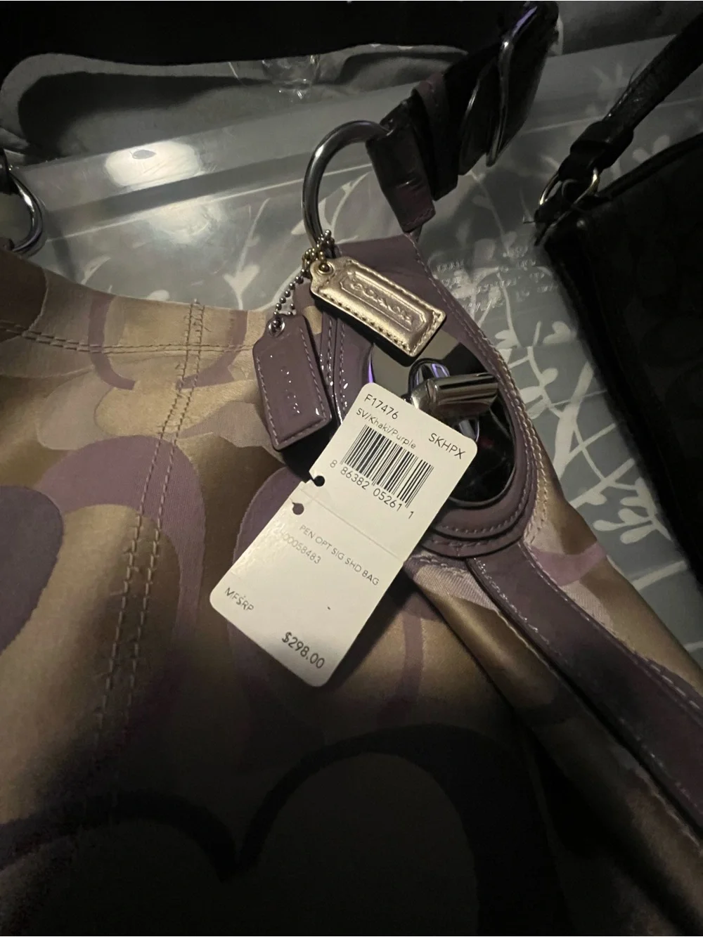 Coach Lavender Interior Shoulder Tote used